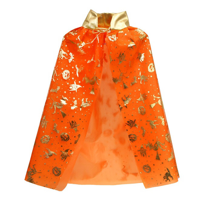 Купить Карнавальная накидка "Хэллоуин" двойная оранжевая 302485 | Подарки и товары для творчества в Самаре, Быстрая, бесконтактная доставка по Самаре